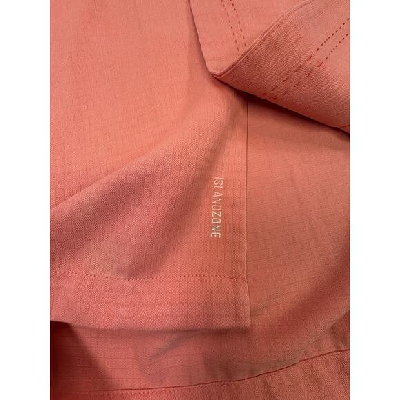 Tommy Bahama Men’s Island Zone Shirt Size Small Pink Orange Silk Blend RN 86549 - Picture 5 of 11